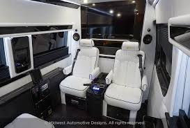 It may surprise you to know what type of vehicle this luxurious interior belongs to. Luxury Mobile Office Sprinter Van Midwest Automotive Designs