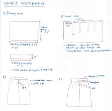 Flare skirt flare rockmusik flare rockmusik. Rencah Kehidupanku Jahit Skirt Kembang Cara Mudah Sewing Patterns Free Little Sewing Projects Pattern Drafting