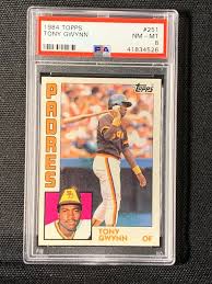 Tony gwynn mlb coa signed 8x10 photo autograph. Tony Gwynn Baseball Card San Diego Padres 1984 Topps 251 Trading Cards Single Cards K4cars Co Uk