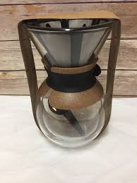 Use hot water that's just off the boil and fill the cone halfway to saturate the grounds. Starbucks Bodum Pour Over Coffee Maker With Reusable Filter 5 Cups New Home Garden Kitchen Dining Pour Over Coffee Maker Pour Over Coffee Coffee Maker