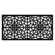 Tuffbilt 2 Ft X 4 Ft Fretwork Black Vinyl Decorative Screen Panel 73004786 The Home Depot In 2020 Decorative Screen Panels Decorative Screens Fence Panels