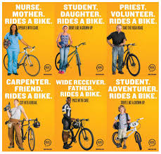 Bike Pittsburgh S New Public Awareness Campaign Reminds Drivers Of The Diversity Of Cyclists Who Are Sharing The Road Radfahren Poster Design Werbung