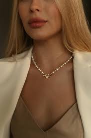 Dainty Pearl Necklace, Real Pearl Chocker Gold Toggle Clasp, Bridal  Necklace Freshwater Pearls, Bridesmaid Gift, Anniversary Gift for Wife