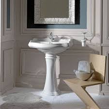 kerasan white bathroom pedestal sink