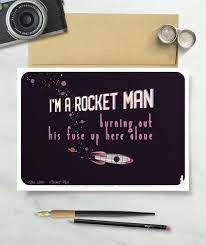 Rocket Man Poster Quote Print Song Lyrics Elton John Song Milky Way Galaxy Illustration Typography Poster Wall Art Fuse Drawing Print In 2021 Elton John Songs Elton John Song Lyric Posters