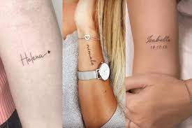 Tatuajes De Nombres Pequenos Para Mujeres Y Recordar A Ese Ser Amado