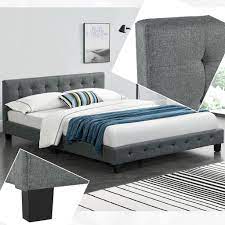 Welches material passt zu den vorhandenen möbeln? Juskys Polsterbett Manresa 140 X 200 Cm Kaufland De