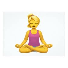 Woman In Lotus Position Emoji Zazzle Com Posture Correction Lotus Position Emoji