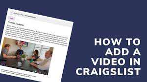 How To Add Video To A Craigslist Ad Dealer Promoter Pro