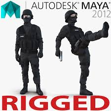 Swat Man 3d Model Man 3d Characters 3d Model