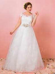 Juwel spitze hoch niedrige linie mutter der braut kleid. Prinzessin A Linie Brautkleid Grosse Grossen U Boot Ausschnitt Spitze Mit Strass Gurtel