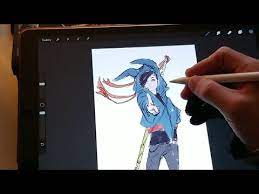 Image of 40 best drawing apps and art apps for 2020. Painting Anime Character On Ipad Pro With Procreate Art Talk Anime Talk Youtube
