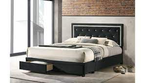 Aside from the drawers on the base, the headboard is also elite zoe storage platform bed in white with slate pack. Dex Black Velvet Storage Bed With Crystals
