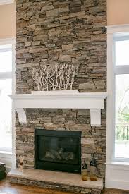 Dry Stacked Stone Fireplace Stone Fireplace Designs Stacked Stone Fireplaces Fireplace Remodel