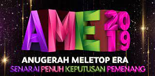 Senarai penuh pemenang anugerah meletop era 2019 #ame2019. Keputusan Pemenang Bagi Anugerah Meletop Era 2019