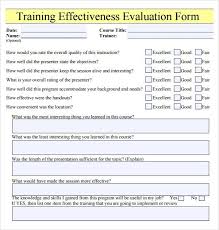 Employee Evaluation Form Pdf Training Evaluation Form Training Evaluation Evaluation Form