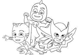 El aprendizaje de la escritura debe estar precedido por un uso adecuado de los. Dibujos Para Colorear E Imprimir Heroes En Pijamas Dibujos Para Colorear Pj Masks Heroes En Pijamas