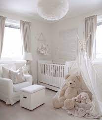 This room is bliss with its blend of whites and creams that serve as a gorgeous neutral space for baby to learn, grow, and hopefully get plenty of sleep! We Can T Get Enough Of All White Nurseries Ma House Baby Girl Nursery Decor Nursery Baby Room Nursery Decor Inspiration
