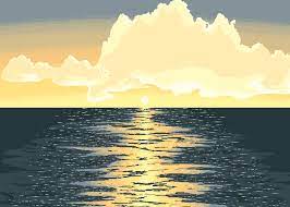 Paint the silhouette of the land on the bottom of the canvas; Pixilart On Twitter Ocean Sunset By Beholdachicken Pixilart Pixelart Pixilartapp Pixels Art App Drawing Digitalart Sunset Ocean Artist 8bit Https T Co Kuusn7bju7 Https T Co Jn1w2eud2v