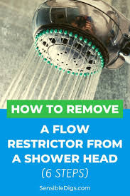 How To Remove A Flow Restrictor From A Shower Head 6 Steps In 2020 Shower Heads Shower Toilet Design