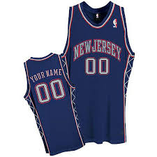 Santini cycling blue acid green print short sleeve shirt jersey size l. New Jersey Nets Custom Authentic Style Alt Jersey Blue