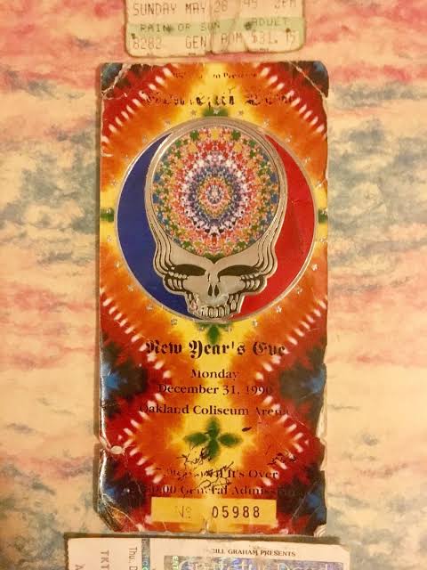 NYE ticket from 1990 💙💀❤️ : r/gratefuldead