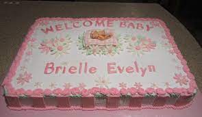 Welcome Baby Baby Shower Baby Shower Sheet Cakes Simple Baby Shower Cake Baby Shower Cakes
