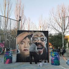 𝕁𝕠𝕤𝕖 𝔾𝕒𝕝𝕝𝕚𝕟𝕠 on Twitter: "Pintando a @EliAlmic y al @djrchiphop  en Doon callejón urbano #gallino #art #streetart… "