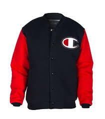 Champion Varsity Letterman Jacket Long Sleeves Embroidered