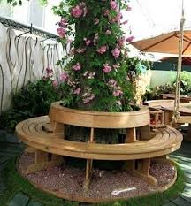 Comment Habiller Un Arbre Avec Un Banc Circulaire Les Tutos Decoration Meuble Jardin Banc Jardin