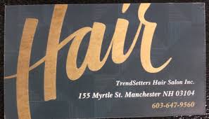Where do you need the hair salon? Trendsetters Hair Salon 155 Myrtle St Manchester Nh Manicurists Mapquest