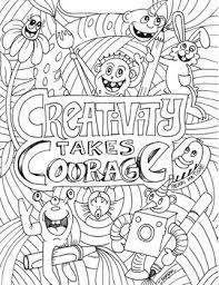 Yep, just like when we were in kindergarten. Creativity Takes Courage Coloring Sheet By The Lost Sock Art Teacher