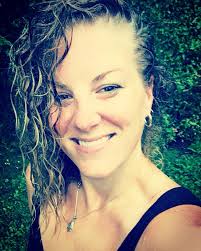 Outdoor shower at the family farm