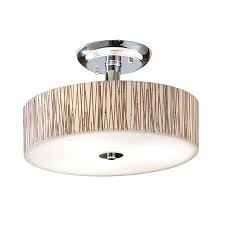 Shop Allen Roth 18 In W Polished Chrome Clear Glass Semi Flush Mount Light At Lowes Semi Flush Mount Lighting Living Room Light Fixtures Flush Mount Lighting