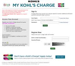 The store's credit card is called the kohl's charge. Mykohlscharge Login Make Payment At Www Mykohlscharge Com Secure Login Tips