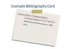 American psychological association (apa) for scientific papers, modern. How To Make A Bibliography Card For A Research Paper