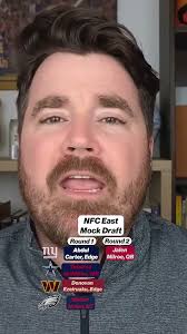 NFC East Mock Draft 👀🍿 #philadelphiaeagles #dallascowboys #newyorkgiants  #washingtoncommanders