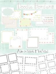And if at this time you are looking for. Printable Doodle Borders Labels By Inktreepress World Label Blog Labels Printables Free Doodle Borders Printable Label Templates