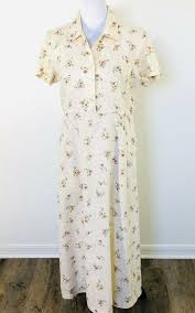 Eddie Bauer Linen Dress Petite Small Ps Long Button Front Floral Pockets Cream Eddiebauer Maxishirtdress In 2020 Maxi Shirt Dress Petite Dresses Dresses With Sleeves