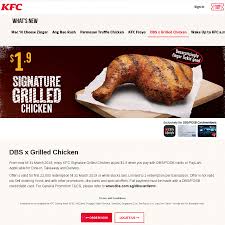 Does kfc have grilled chicken 2019. Signature Grilled Chicken For 1 90 At Kfc Dbs Posb Cards Cheapcheaplah