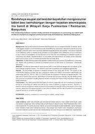 Beberapa metode pemeriksaan laboratorium untuk menunjang diagnosis penyakit paru, dalam: Pdf Rendahnya Asupan Zat Besi Dan Kepatuhan Mengonsumsi Tablet Besi Berhubungan Dengan Kejadian Anemia Pada Ibu Hamil Di Wilayah Kerja Puskesmas I Kembaran Banyumas