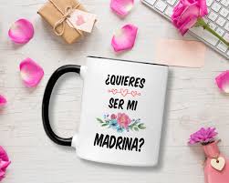 Amazon.com: Casitika Quieres Ser Mi Madrina Regalo. ¿Serás mi Madrina para  Bautizo en español? Regalo de Propuesta para Padrinos. (mango negro de 11  ...