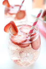 Easy Pink Moscato Sangria Recipe Strawberry Sangria Pink Drink Recipes Food