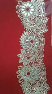 Pin By Farha Khan On Bead Work Latest Embroidery Designs Gold Work Embroidery Bead Embroidery Tutorial