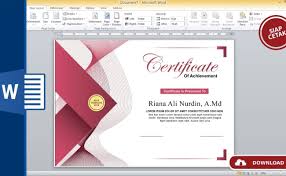 Download template sertifikat word gratis free download sekarang. Format Sertifikat Pelatihan Doc Menggunakan Bingkai Di Microsoft Word Cute766