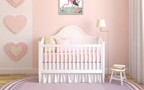 The custom coverlet's red embroidery has a refined look that can stay with. Girl Nursery Ideas The Home Depot