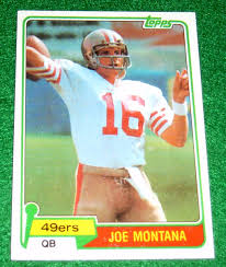 Hall of famer, in his rookie card appearance. 1981 Topps Joe Montana Rookie Card Joe Montana Football Card San Francisco 49ers