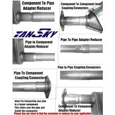 Auto Parts And Vehicles 2 Id To 2 Od Universal Exhaust