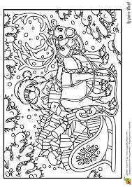 Dessine les coloriages dessin traineau du père noël de dessin et coloriage en ligne pour enfants. Coloriage Du Pere Noel Avec Son Traineau Sous La Neige
