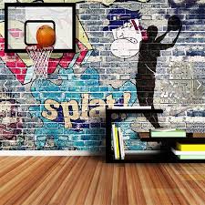 Basketball Sports 3d Wallpaper Mural Rolls Wall Papers Home Decor Tv Background 3d Wallpaper Mural Mural Graffiti Wall